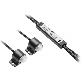 Бесконтактный выключатель GTV PIR AE-WBEZDPIR2-20 черный Бесконтактный выключатель GTV PIR AE-WBEZDPIR2-20 черный