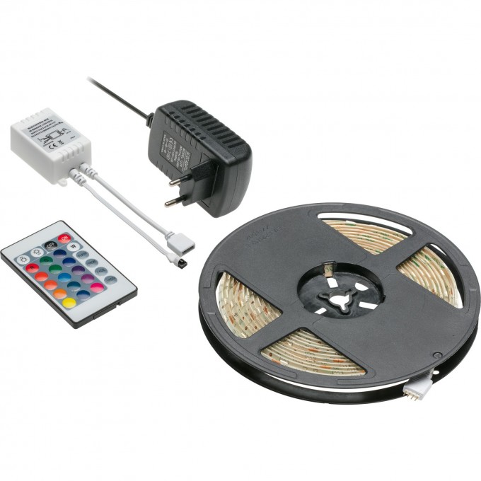 Комплект RGB, лента LED 5 м, контролер, трансформатор, пульт GTV LD-ZL5RGB150-00 Комплект RGB, лента LED 5 м, контролер, трансформатор, пульт GTV LD-ZL5RGB150-00