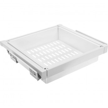 Корзина для белья перфорированная, белая, с доводчиком, полного выдвижения GTV WG-KOSZM60-10