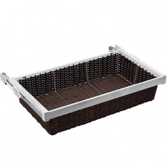 Корзина для белья ротанг, белая-коричневая GTV W-KOSZR60-10