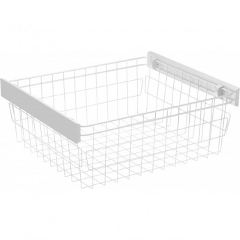 Корзина для белья SMART 600 на шариковых направляющих с доводчиком, цвет белый GTV W-WKO60-VE-10