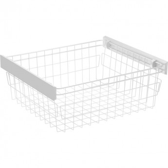 Корзина для белья SMART 800 на шариковых направляющих H45 с доводчиком, цвет белый GTV W-WKO80-VE-10