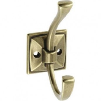 Крючок мебельный GTV WZ-MADRYT-04 MADRYT, старое золото (комплект 2 шт) Крючок мебельный GTV WZ-MADRYT-04 MADRYT, старое золото (комплект 2 шт)