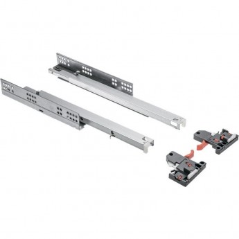 Направляющая нижнего монтажа 300 Modern Slide с доводчиком, полное выдвижение GTV PB-3D0SHX18-300-H Направляющая нижнего монтажа 300 Modern Slide с доводчиком, полное выдвижение GTV PB-3D0SHX18-300-H