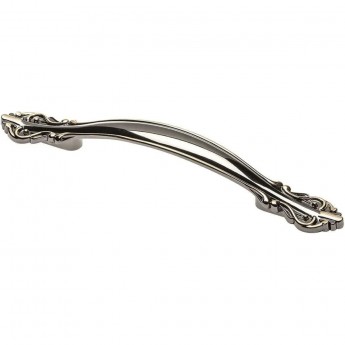 Ручка мебельная WERONA, черный хром GTV UZ-WERON-128-12 Ручка мебельная WERONA, черный хром GTV UZ-WERON-128-12